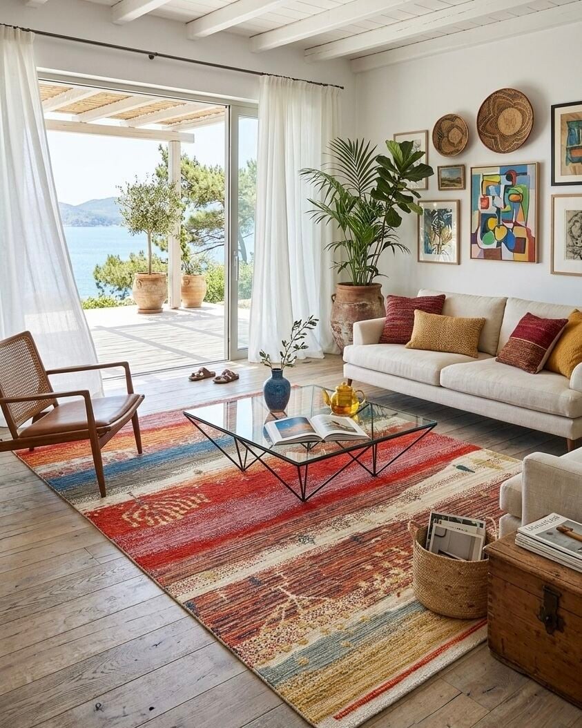 DK-129 Çift taraflı Otantik Arya Kilim