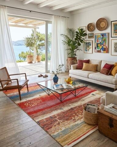 DK-129 Çift taraflı Otantik Arya Kilim