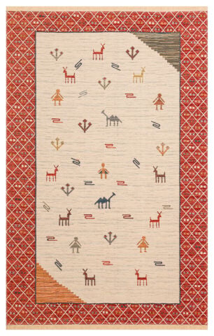 DK-130 Çift taraflı Otantik Arya Kilim