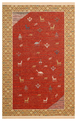DK-130 Çift taraflı Otantik Arya Kilim