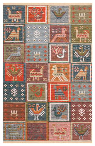 DK-133 Çift taraflı Otantik Arya Kilim
