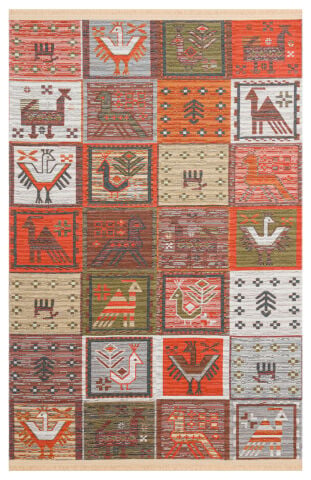 DK-133 Çift taraflı Otantik Arya Kilim