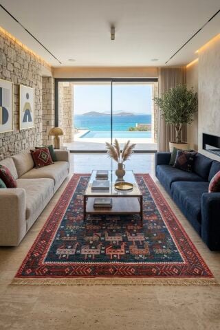 DK-138 Çift taraflı Otantik Arya Kilim