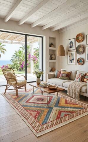 DK-128 Çift taraflı Otantik Arya Kilim